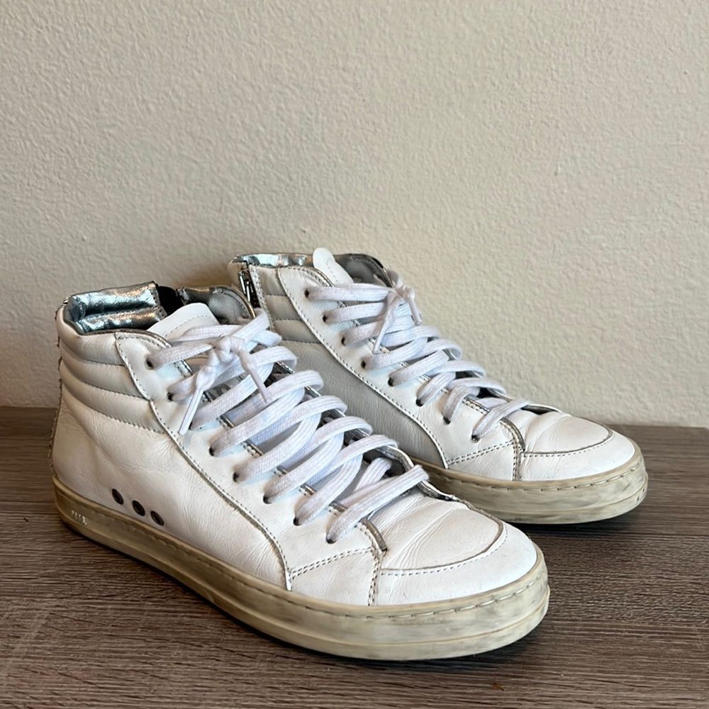 P448 White Skate High Top Sneaker